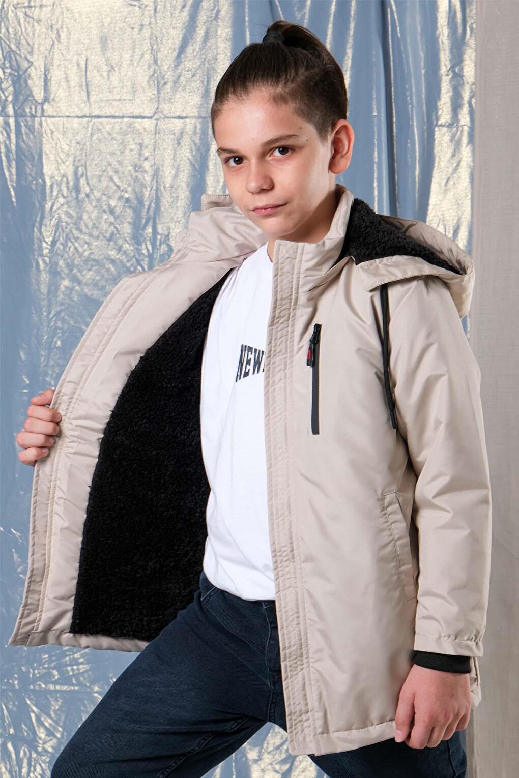 Boy's Thick Long Coat