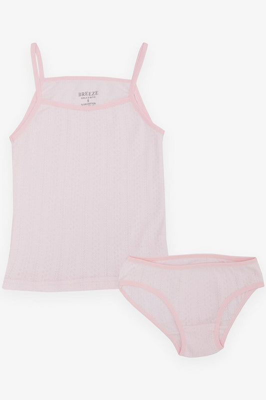 Girls' Athlete &amp; Slip Set Jacquard Pink (Ages 3-11)