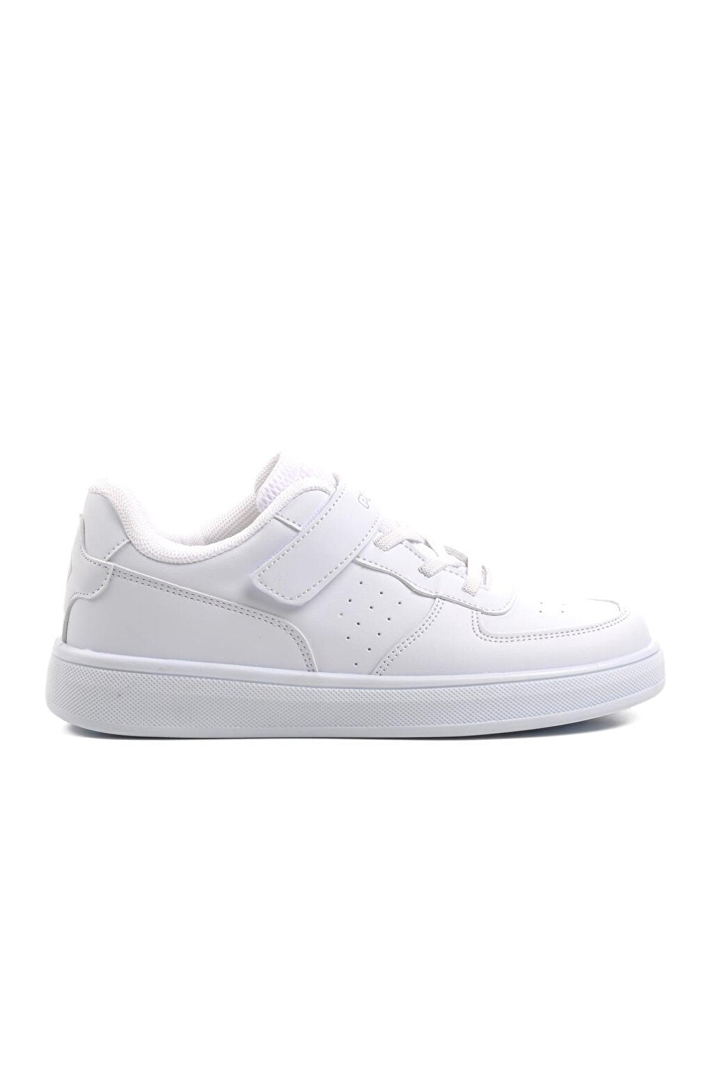 White Velcro Boy Sneaker 964-1-F