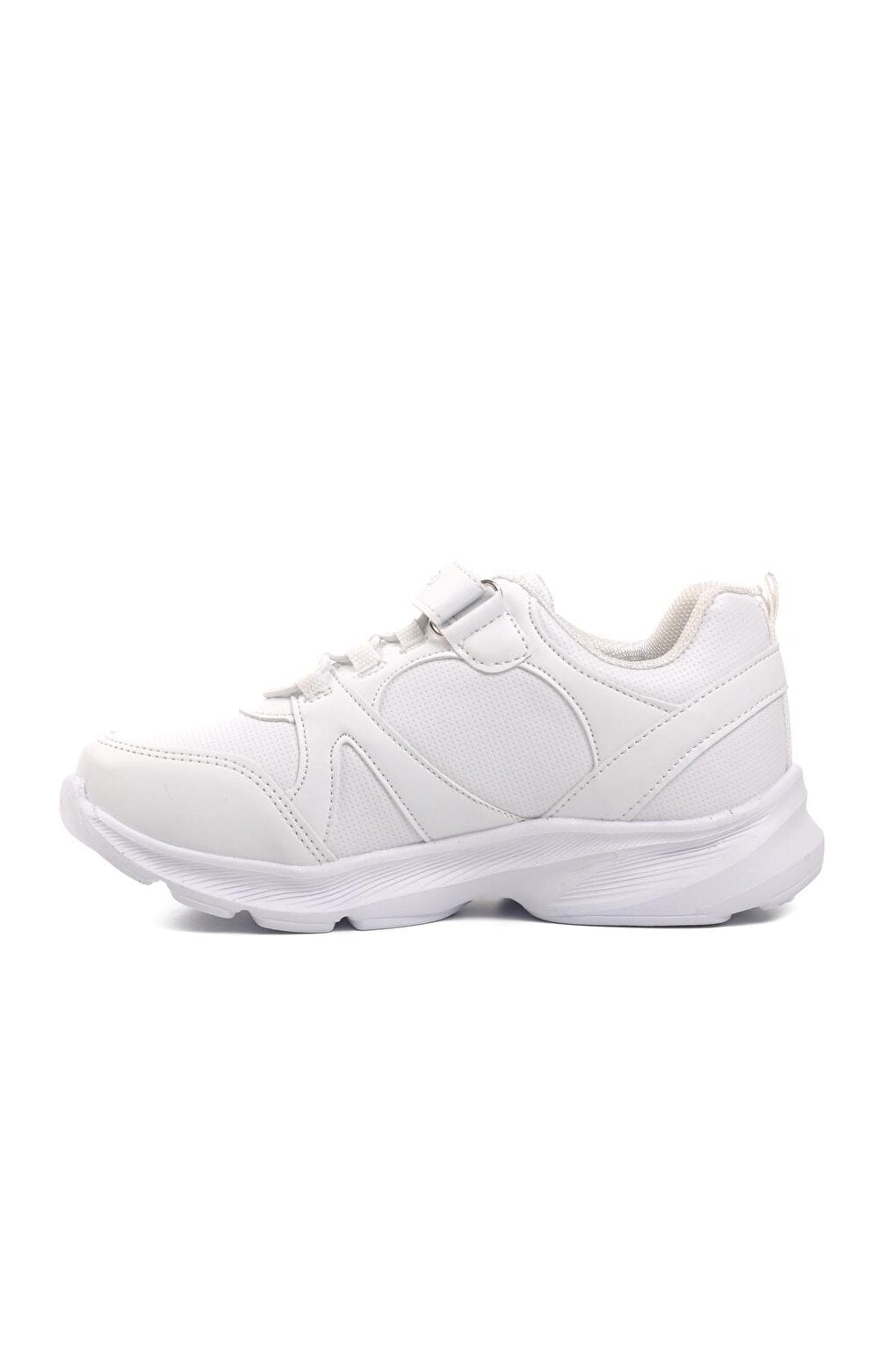 White Colored Velcro Children's Sports Shoes 1380-F