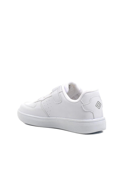 White Velcro Boy Sneaker 964-1-F