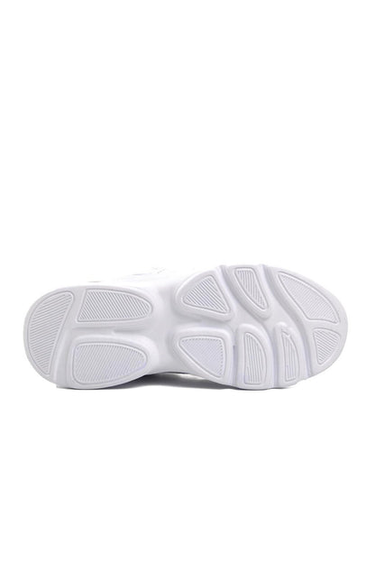 White Colored Velcro Children's Sports Shoes 1380-F