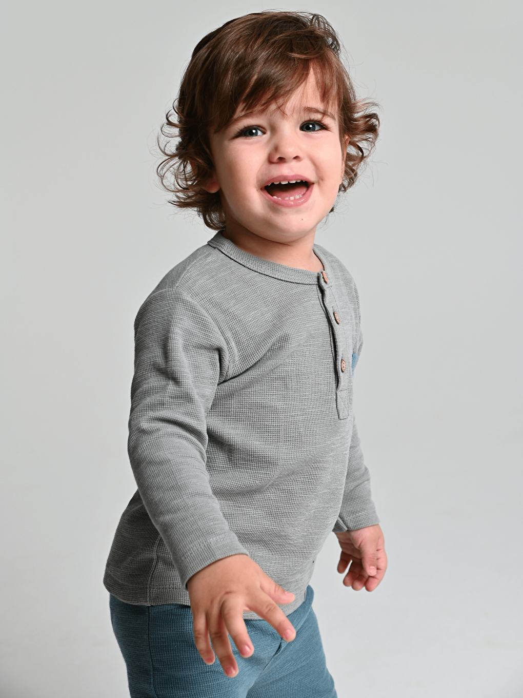 Crew Neck Long Sleeve Baby Boy 2 Piece Set