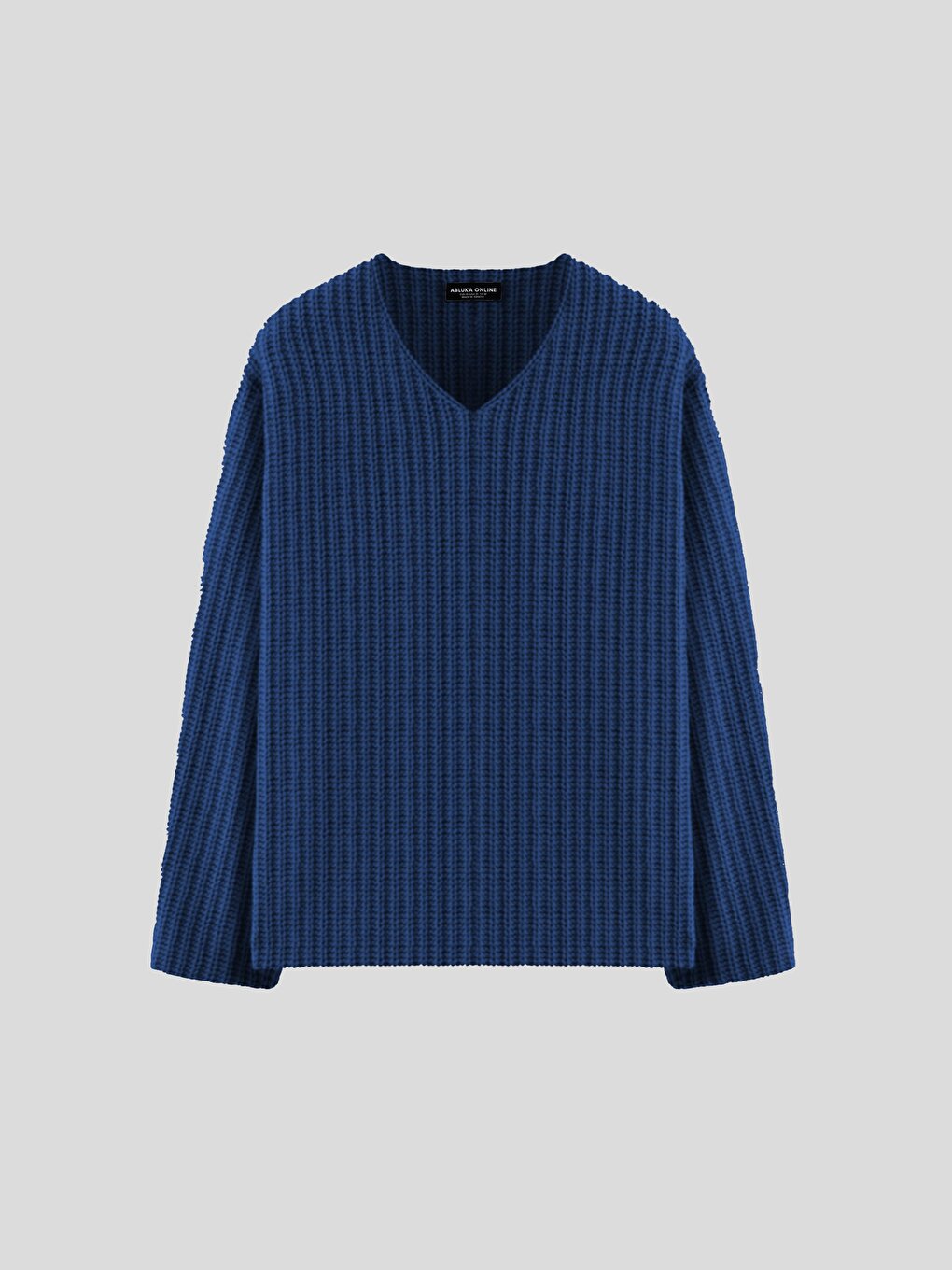 Oversize V-Neck Sweater Indigo