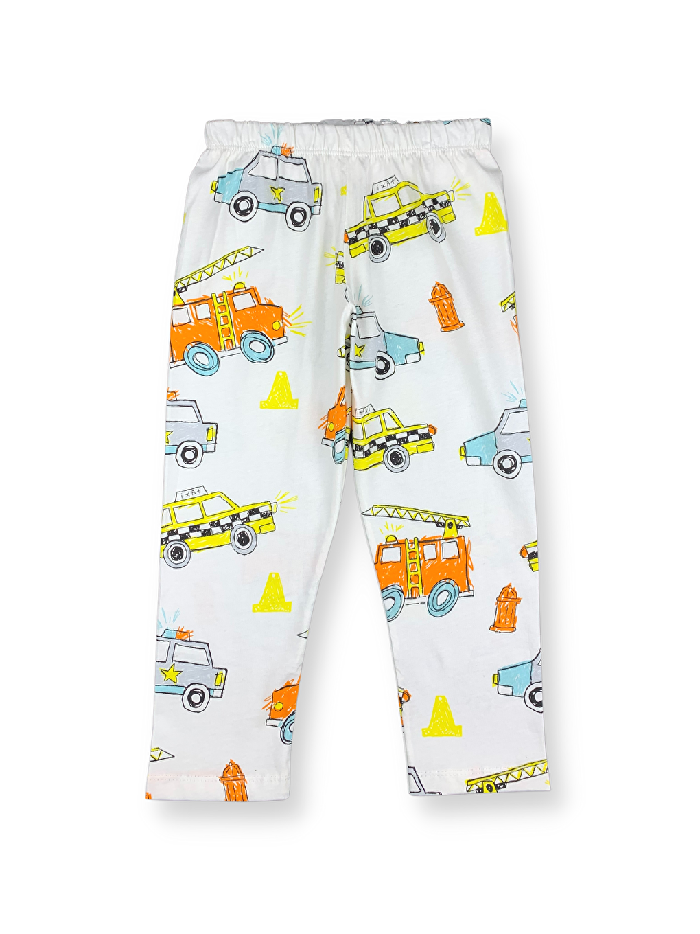 Shirt Collar Printed Long Sleeve Boys Pajama Set