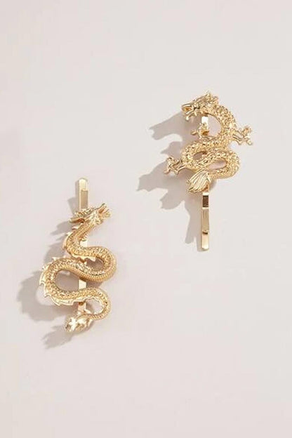 Dragon Chinese Gold Side Buckle 2 Pack