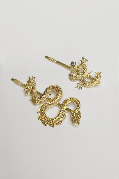 Dragon Chinese Gold Side Buckle 2 Pack