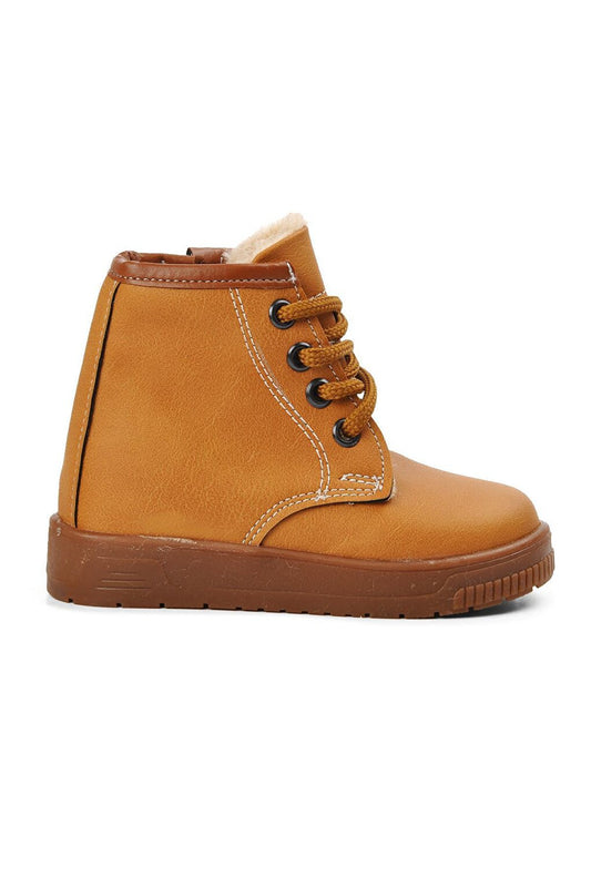 Supply 2301006-P Tan Shearling Children's Boots