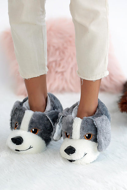 Cute Dog Non-Slip Sole Comfortable Mold Women's Slippers 001-999-22