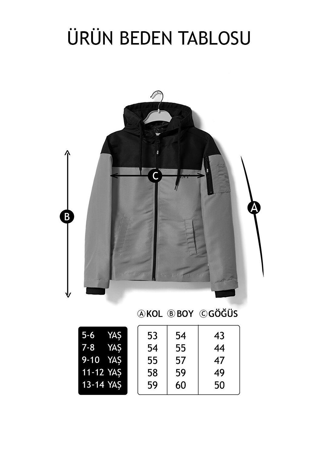 Boy's Seasonal Coat Hooded Waterproof 5-14 Years