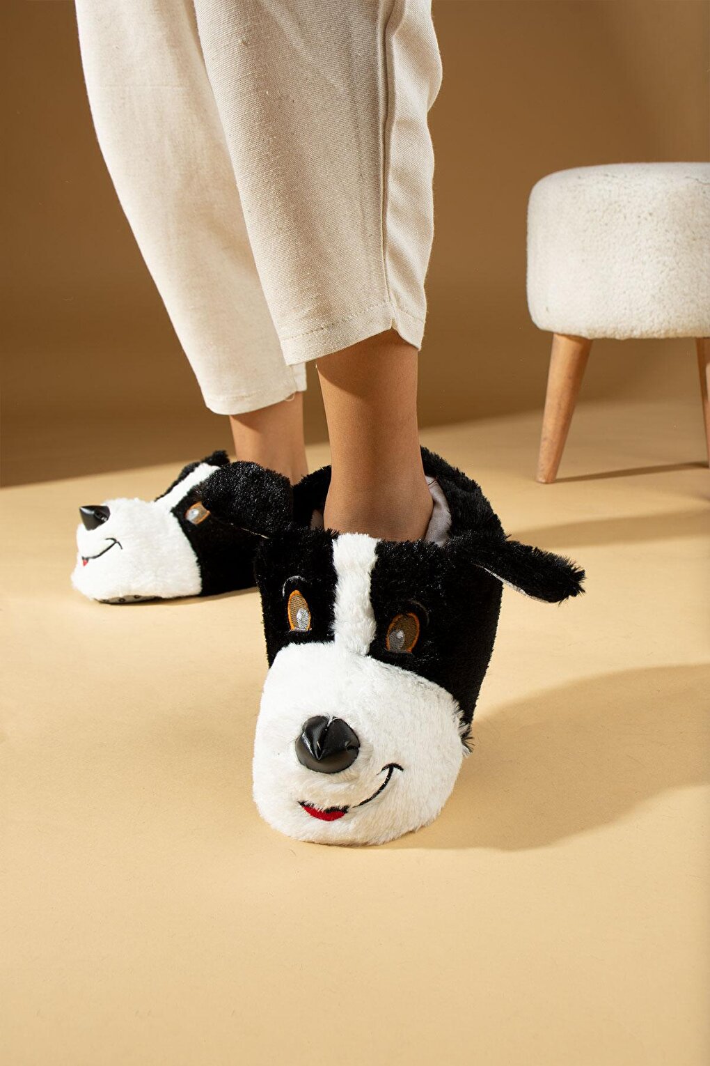 Cute Dog Non-Slip Sole Comfortable Mold Women's Slippers 001-999-22