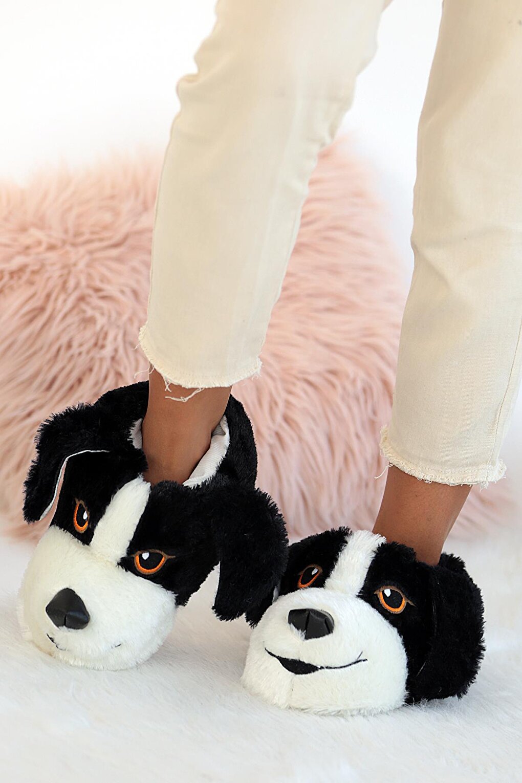 Cute Dog Non-Slip Sole Comfortable Mold Women's Slippers 001-999-22