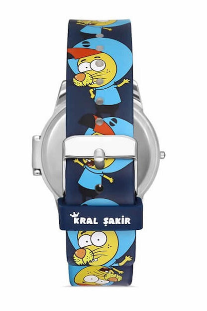 MiniFlak Licensed Kral Şakir KS5032-1 Digital Blue Boy's Wristwatch