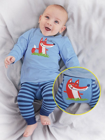 Tilki Baby Boy T-shirt Tights-Pants Set