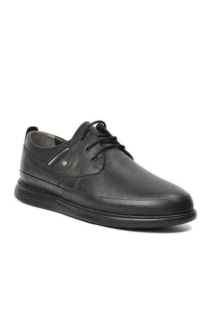 01 Black Genuine Leather Men's Casual Shoes