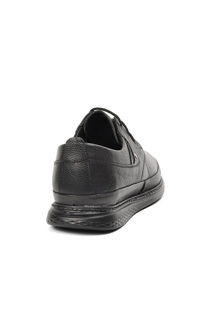 01 Black Genuine Leather Men's Casual Shoes