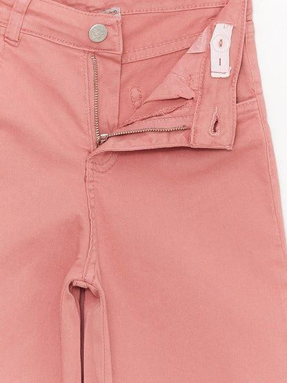 Girl's Jean Trousers with Front and Back Pockets