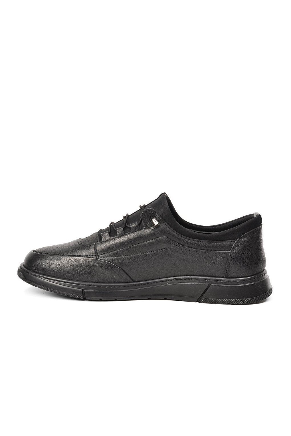 013 Black Genuine Leather Large Size Men's Casual Shoes