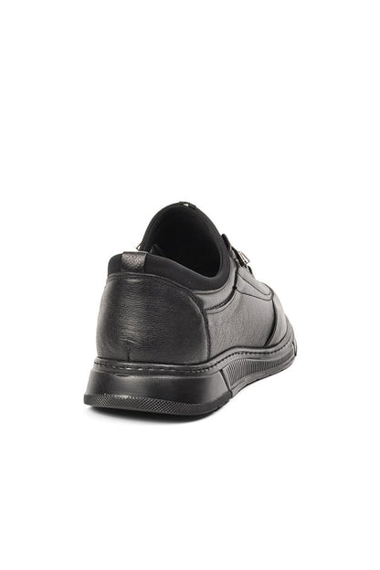 013 Black Genuine Leather Large Size Men's Casual Shoes