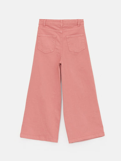 Girl's Jean Trousers with Front and Back Pockets