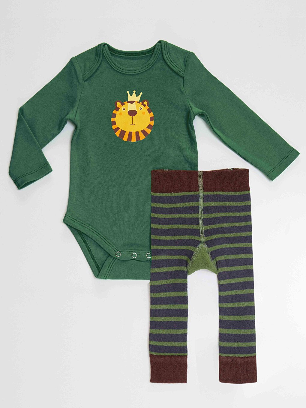 Aslan Baby Boy Bodysuit Tights-Pants Set