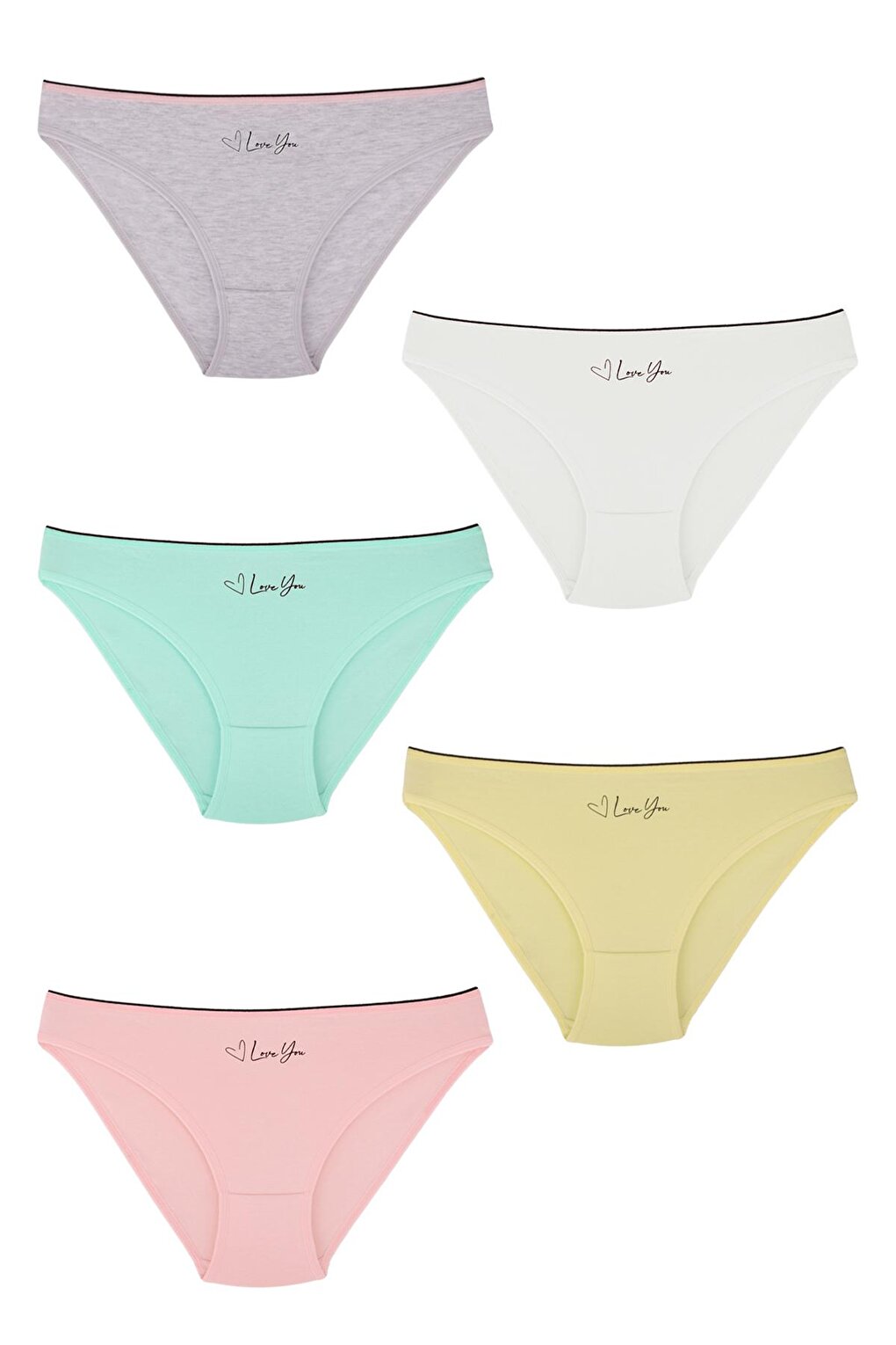 Girl's Cotton Panties 5 Pack