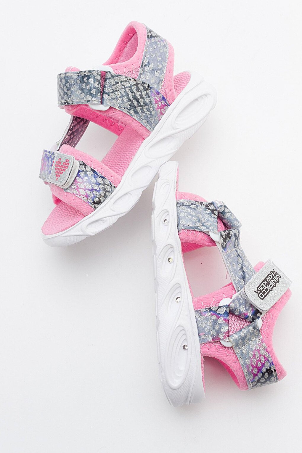 Girl's Silver Luminous Anatomical Lightweight Sports Sandals