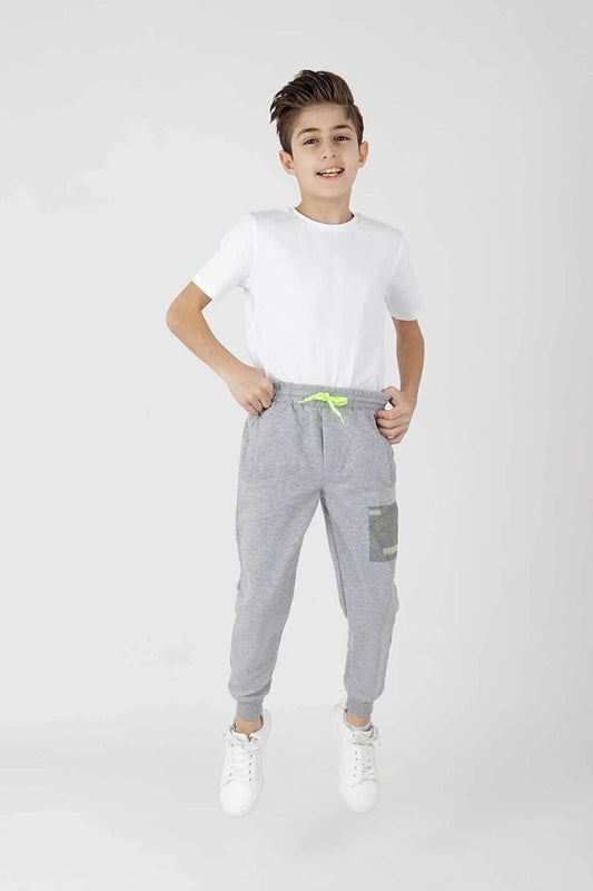 Boy's Nyc Neon Cuffed Trend Tracksuit Ak2093