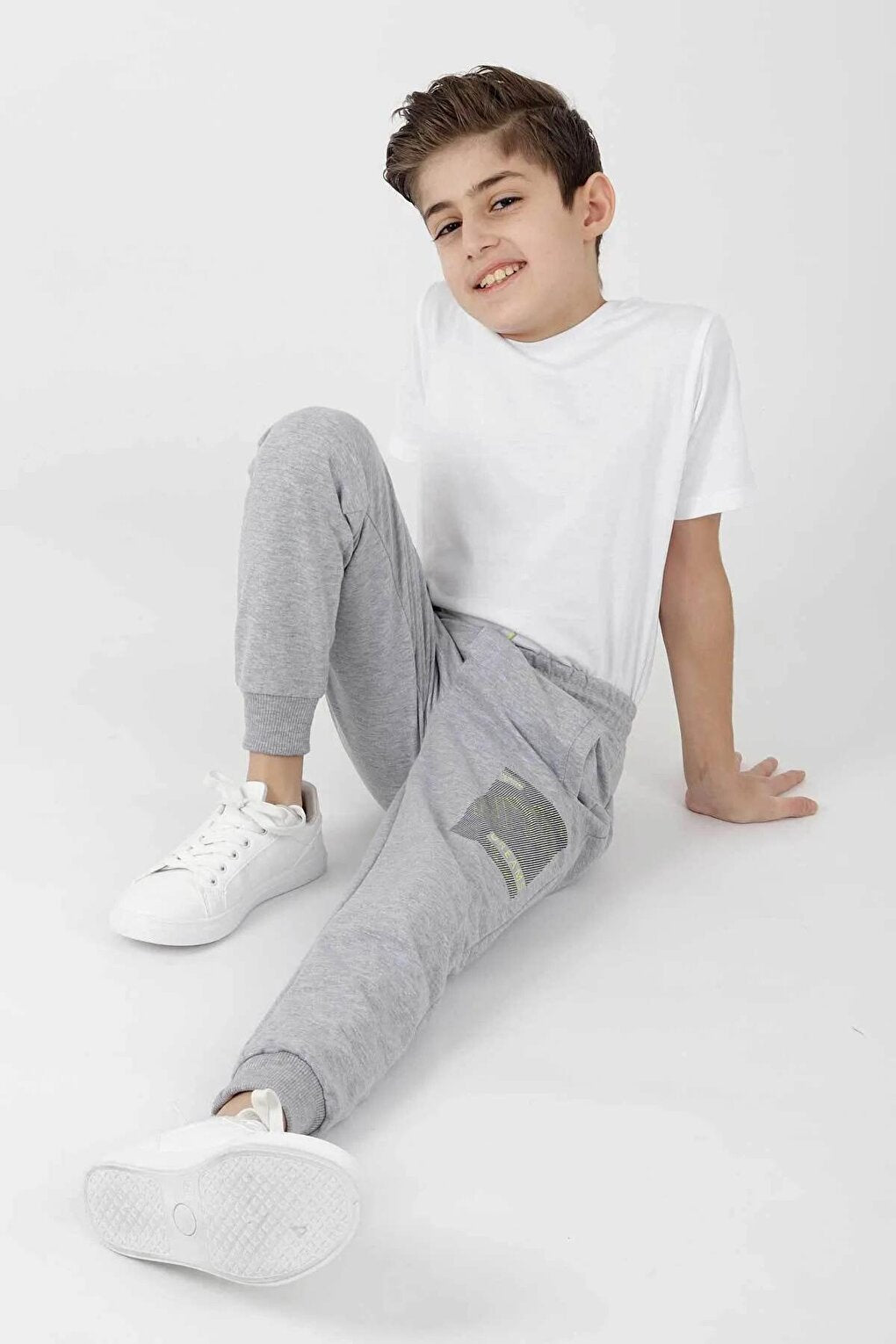 Boy's Nyc Neon Cuffed Trend Tracksuit Ak2093