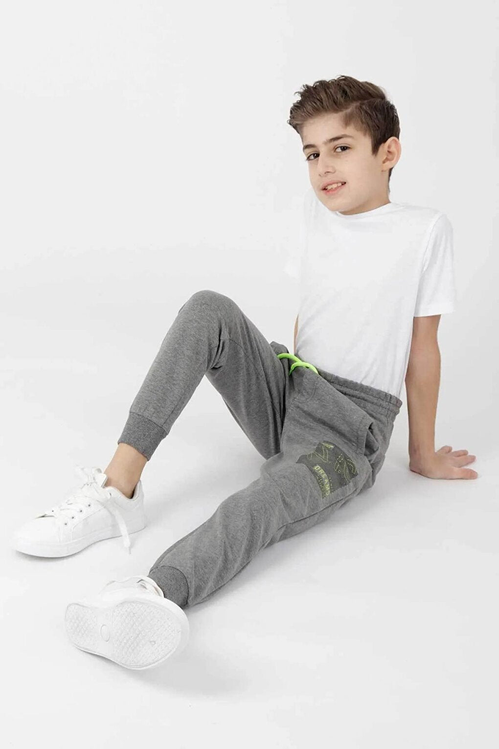 Boy's Nyc Neon Cuffed Trend Tracksuit Ak2093