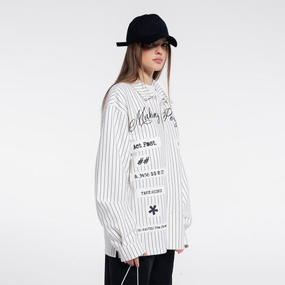 Noa Women's Off-White Extra Oversize Shirt Jacket