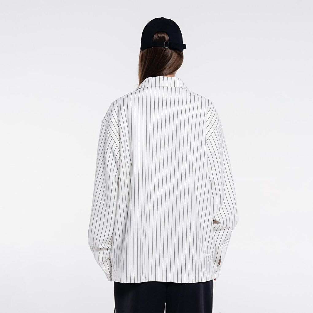 Noa Women's Off-White Extra Oversize Shirt Jacket