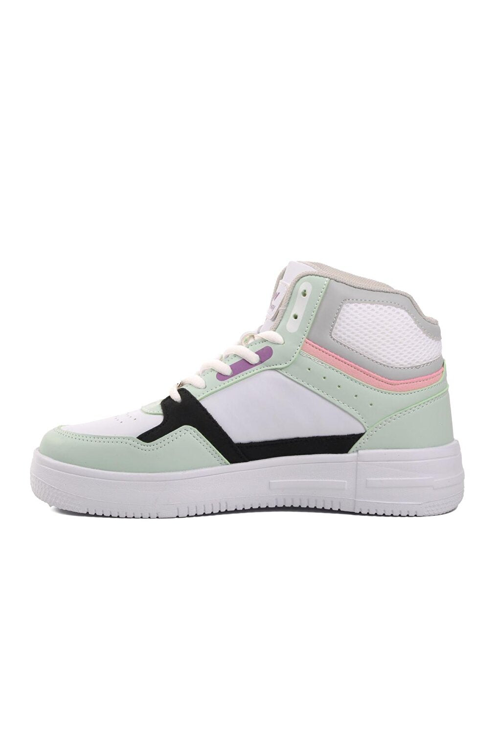 Berry Hi White-Water Green Unisex Hi Sneaker with Laces