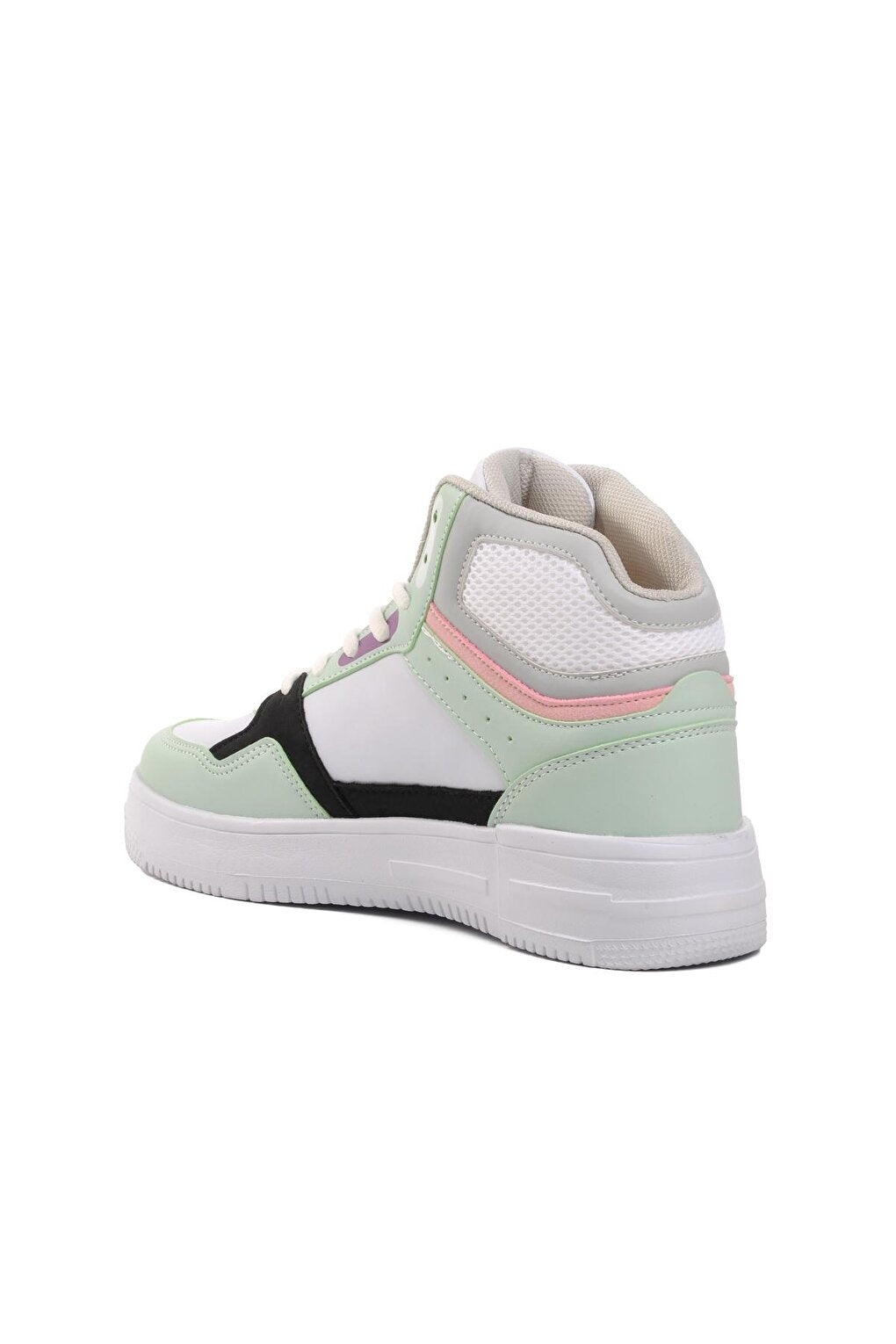 Berry Hi White-Water Green Unisex Hi Sneaker with Laces