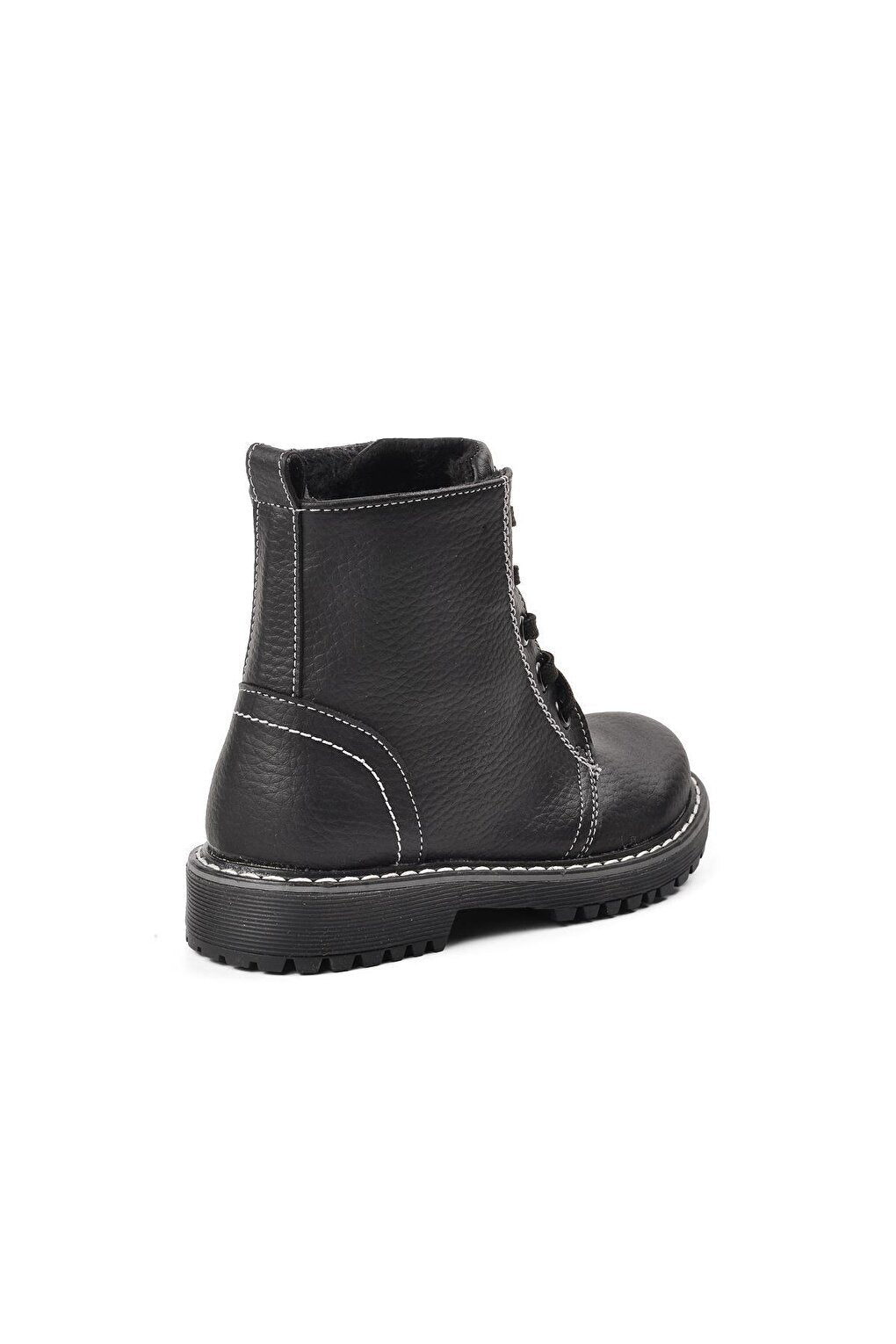 Şng 2301998-P Black Shearling Kids Boots