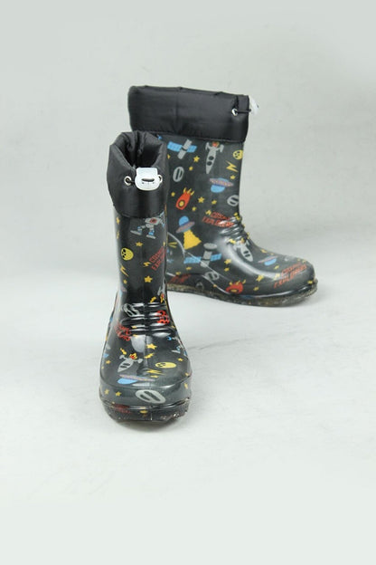 1855 Furry Cold Proof Waterproof Winter Rain Boots