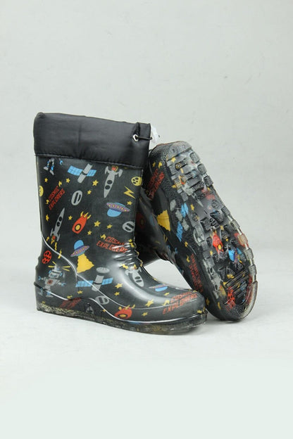 1855 Furry Cold Proof Waterproof Winter Rain Boots