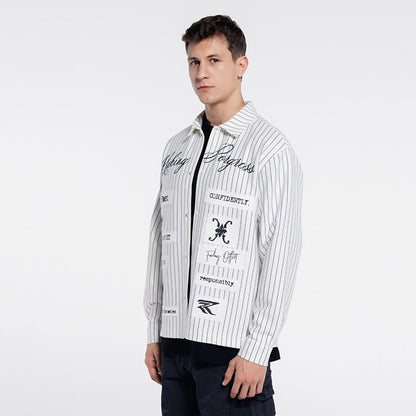 Noa Men's Off-White Extra Oversize Shirt Jacket