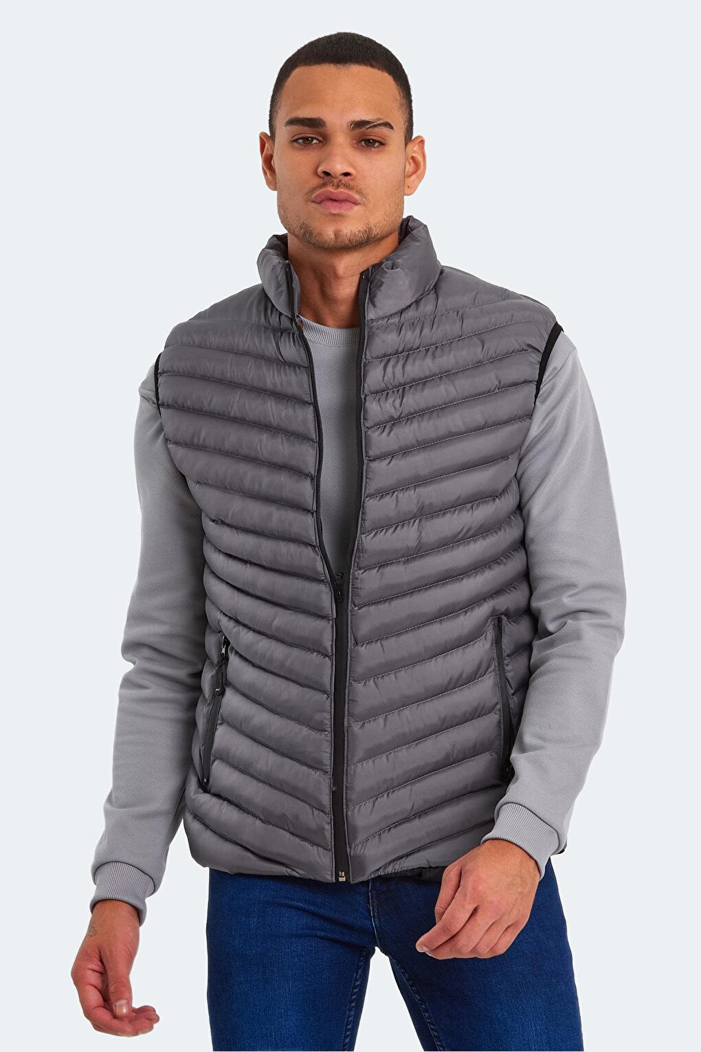 HENA KTN Men's Vest Dark Gray