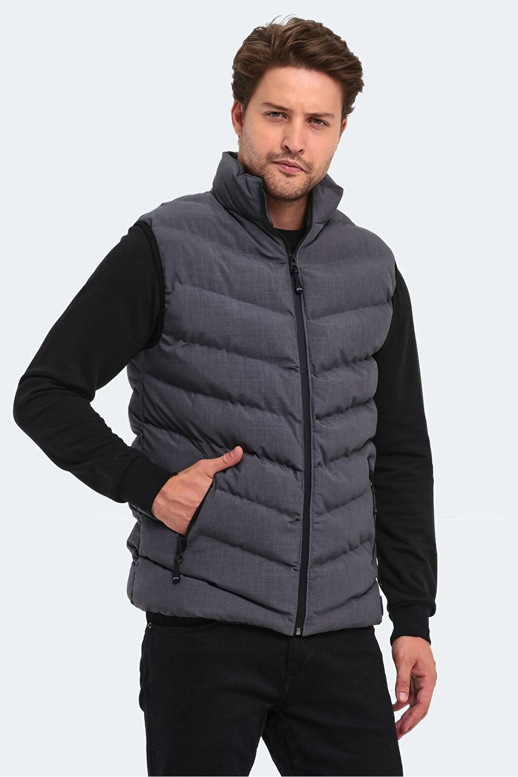 HERBERT Men's Vest Dark Gray