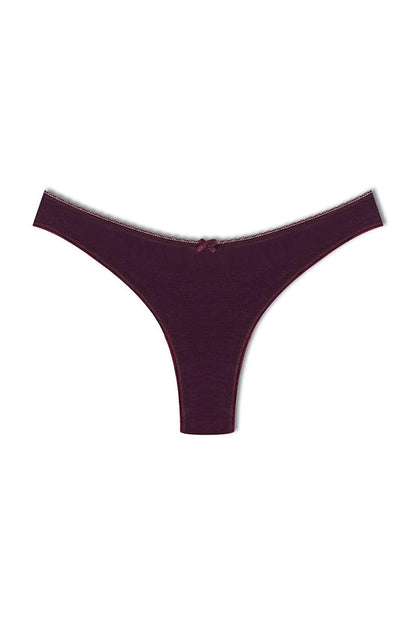 Cotton High Waist Brazilian Women's Panties 5-pack