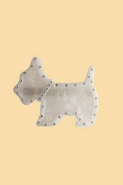 Scottish Puppy Clip Luxury Bone Buckle