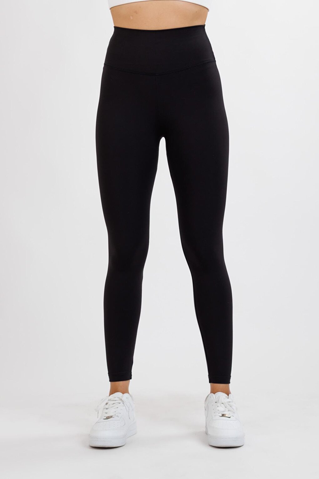 Women's Black Nanofit Basic Sports Tights