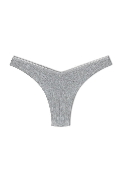 Cotton High Waist Brazil Women's Panties 3-Piece