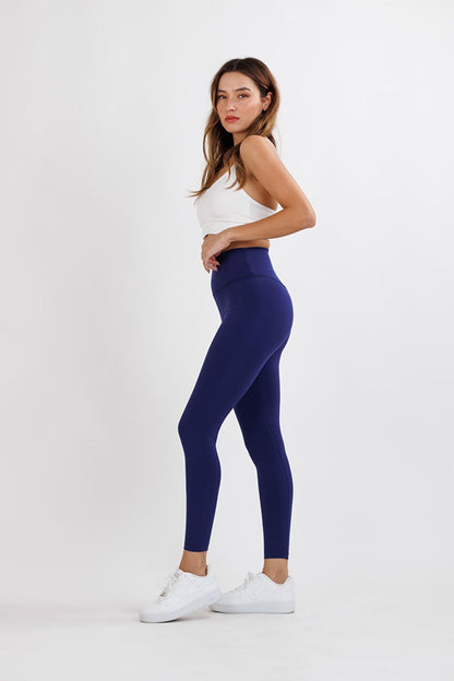 Women's Navy Blue Nanofit Basic Sports Tights