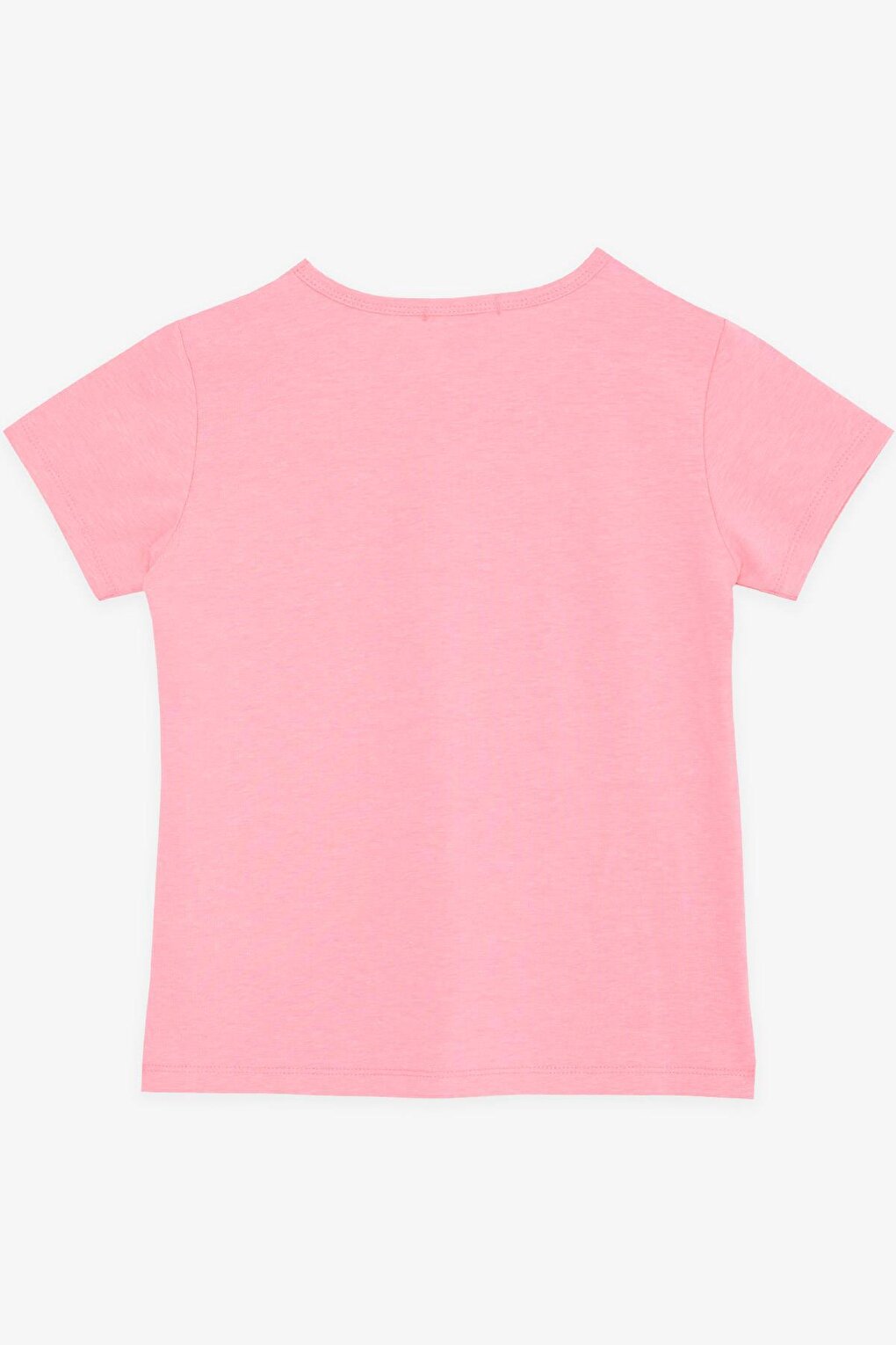 Girl's T-Shirt Stone Printed Neon Pink (Ages 8-14)