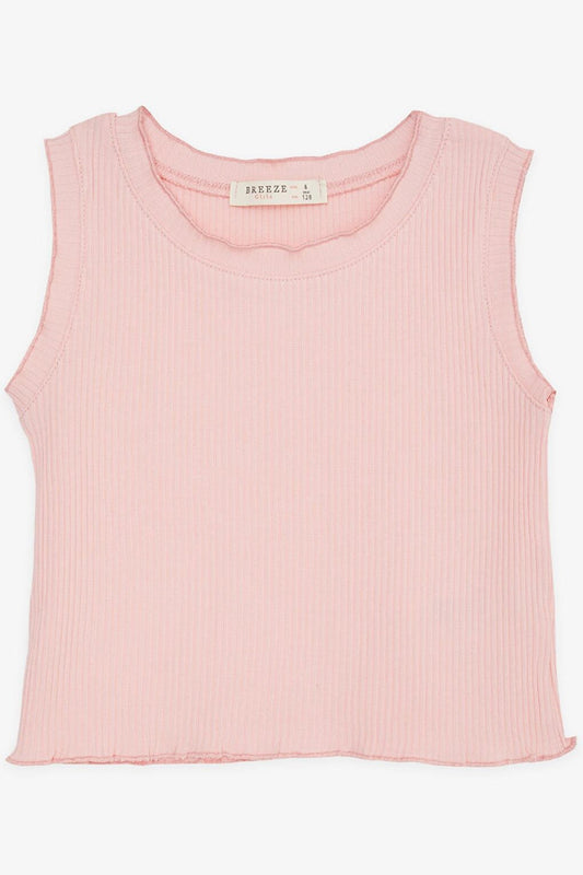 Girl's Crop T-Shirt Corduroy Salmon (Ages 8-14)