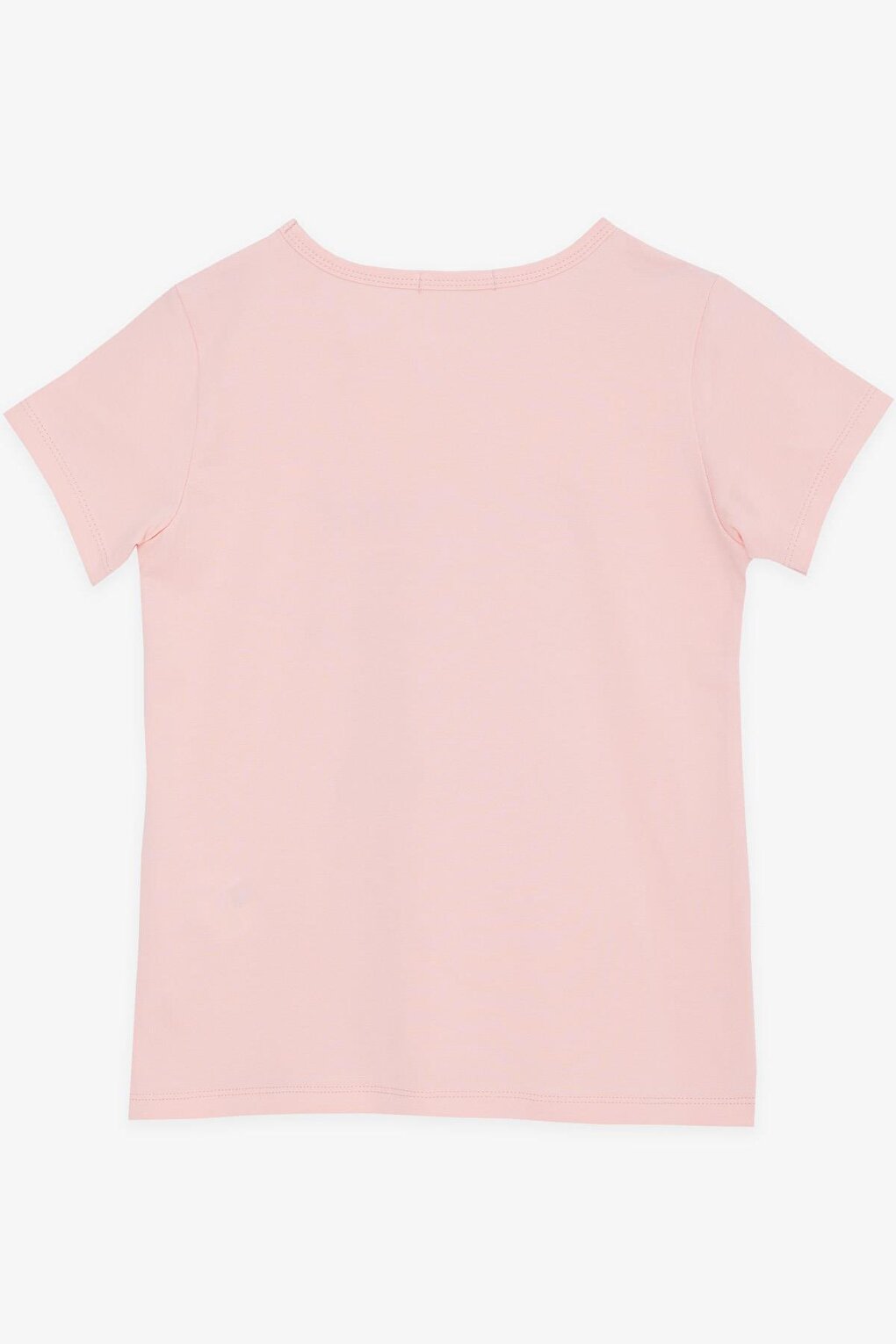 Girl's T-Shirt Stone Printed Salmon (Ages 8-14)