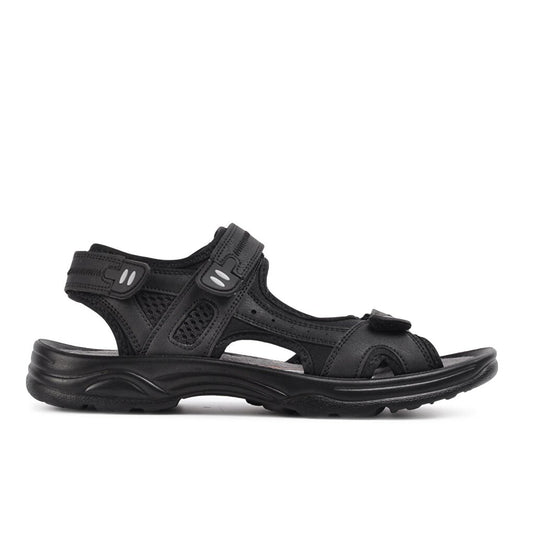 Men's Black Velcro Sandals K-2