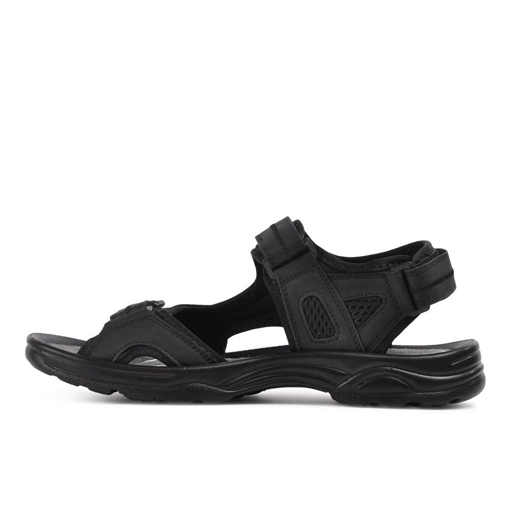 Men's Black Velcro Sandals K-2